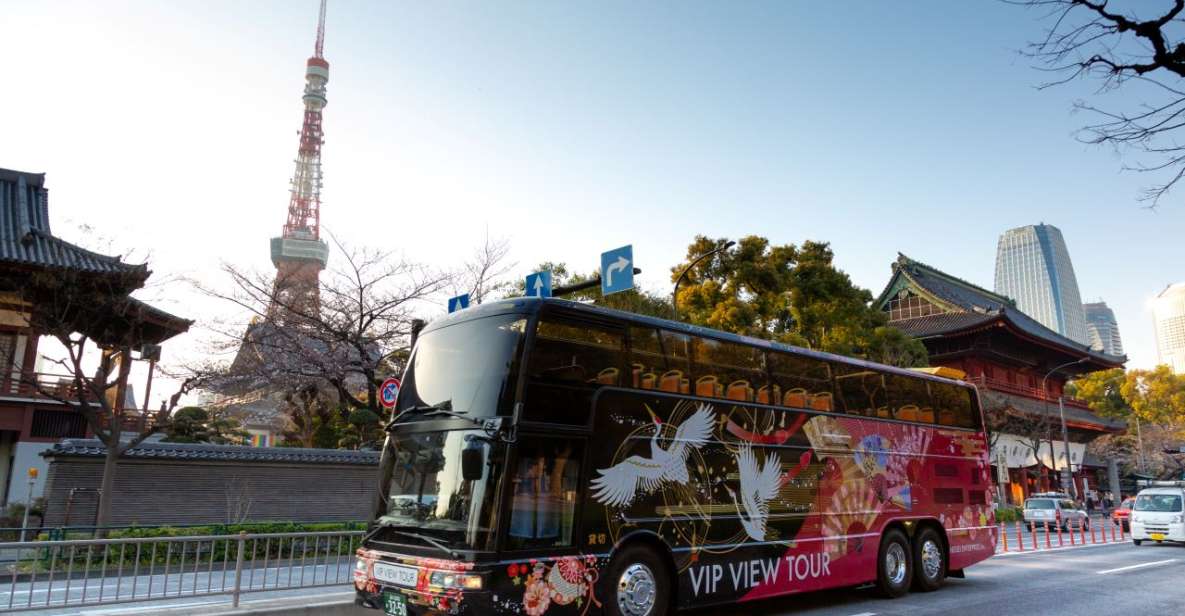 Tokyo: Open Top Sightseeing Bus With Audio Guide - Booking Details and Cancellation Policy