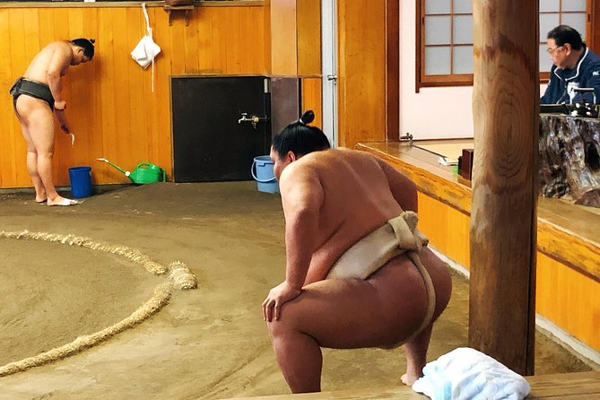 Watch Sumo Morning Practice at Stable in Tokyo Tour Details