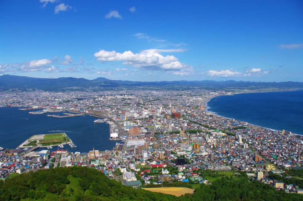 The view from Mt Hakodate MB Hakodate