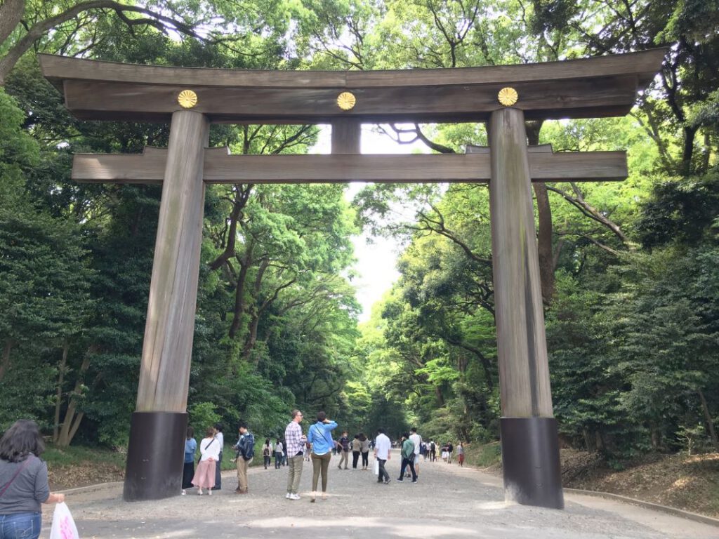 Yoyogi Park Tokyo Meiji Jingu Torii