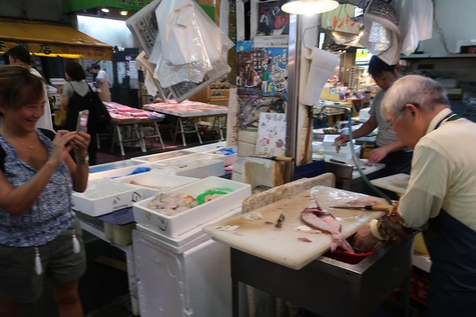 Osaka Food Walking Tour With Market Visit - Market Visit and Sashimi Tasting