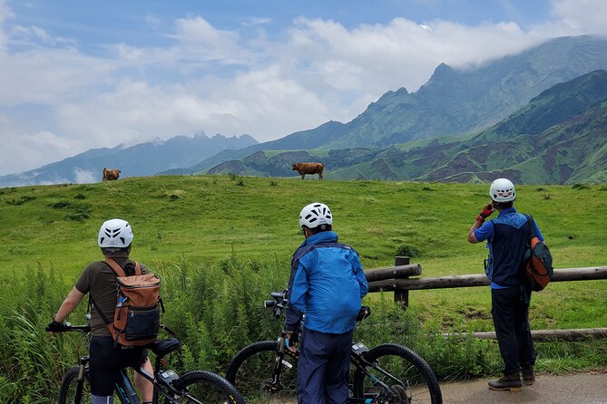 Private E-Mtb Guided Cycling Around Mt. Aso Volcano & Grasslands - Pickup and Transportation