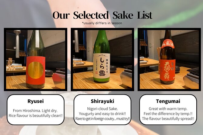 Small Group Guided Sake Tasting Experience in Tsukiji, Near Ginza - Additional Information and Tips